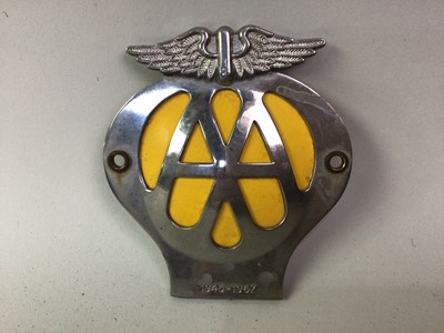 Lot 667 - AA CAR BADGE