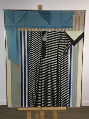 Lot 669 - ENA DAM (DANISH, 1941-), SET OF FOUR ABSTRACT MODERNIST PAINTINGS