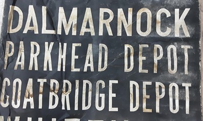 Lot 680 - 1950s TRAM DESTINATION BLIND