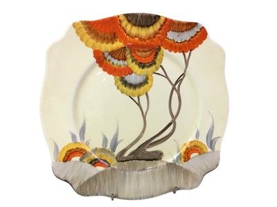 Lot 707 - CLARICE CLIFF RHODANTHE PLATE