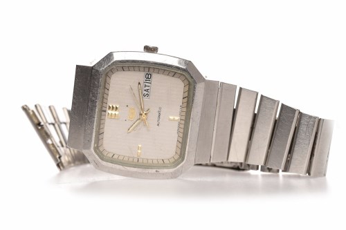 Lot 790 - GENTLEMAN'S SEIKO STAINLESS STEEL AUTOMATIC...