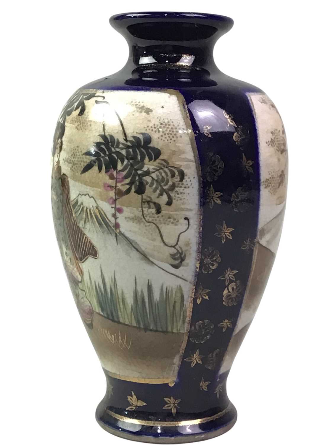 Lot 59 - FOUR JAPANESE SATSUMA VASES