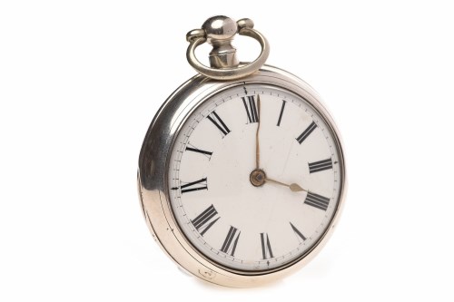 Lot 799 - VICTORIAN SILVER PAIR CASED POCKET WATCH...