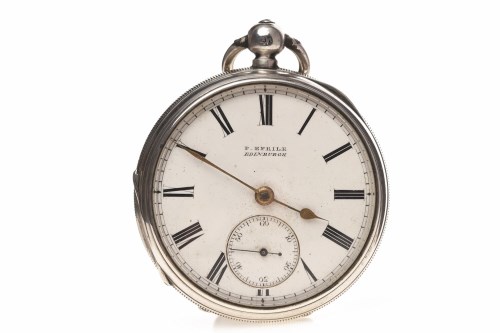 Lot 803 - LATE VICTORIAN SILVER OPEN FACE POCKET WATCH...