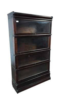 Lot 260 - MAHOGANY SECTIONAL BOOKCASE