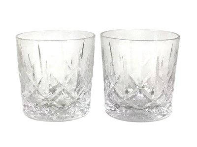 Lot 213 - SET OF SIX EDINBURGH CRYSTAL DRINKING GLASSES