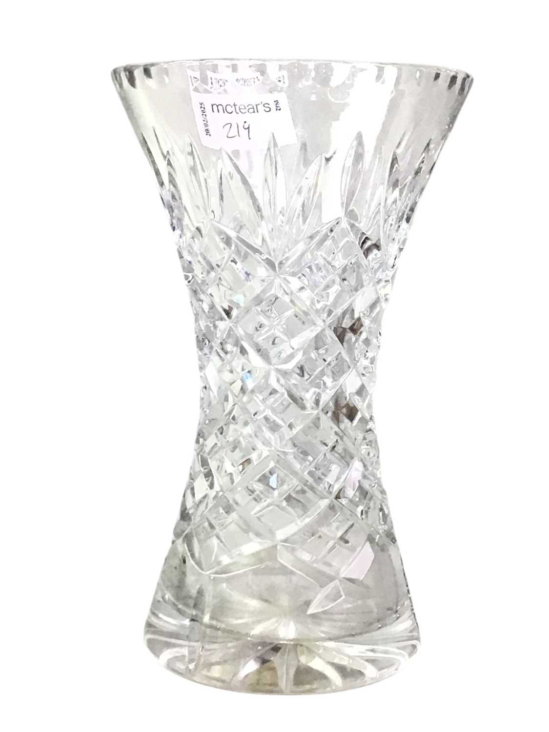 Lot 219 - EDINBURGH CRYSTAL VASE