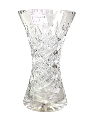 Lot 219 - EDINBURGH CRYSTAL VASE