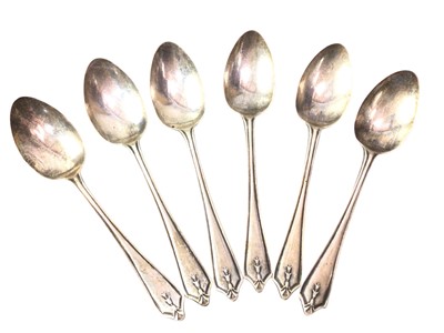 Lot 178 - SET OF SIX SILVER TEASPOONS