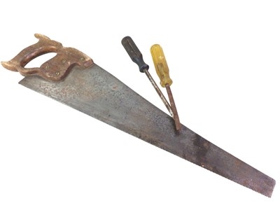 Lot 358 - BOX OF VINTAGE CARPENTERS TOOLS