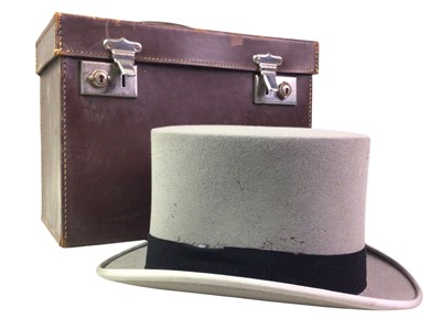 Lot 290 - VINTAGE GREY TOP HAT