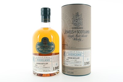 Lot 119 - **LOCHSIDE 1981 24 YEAR OLD LOMBARD JEWELS OF SCOTLAND