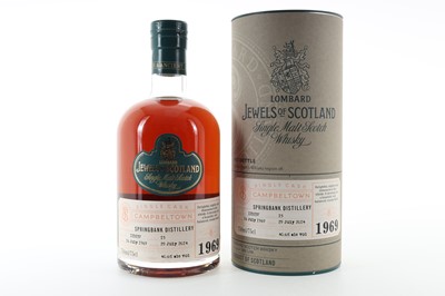 Lot 169 - **SPRINGBANK 1969 45 YEAR OLD LOMBARD JEWELS OF SCOTLAND 75CL