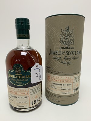 Lot 177 - **SPRINGBANK 1969 44 YEAR OLD LOMBARD JEWELS OF SCOTLAND
