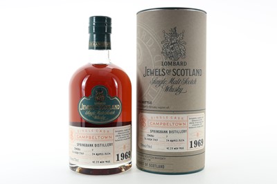 Lot 195 - **SPRINGBANK 1969 44 YEAR OLD LOMBARD JEWELS OF SCOTLAND