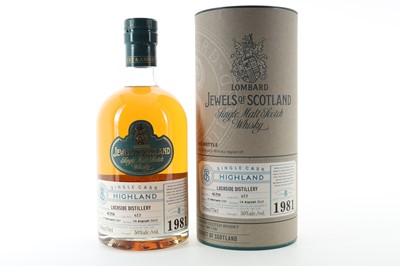 Lot 209 - **LOCHSIDE 1981 24 YEAR OLD LOMBARD JEWELS OF SCOTLAND