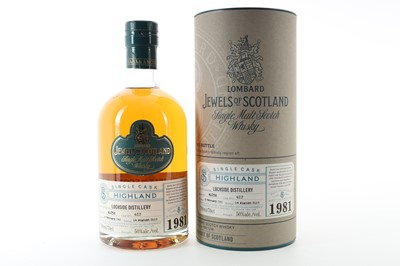 Lot 249 - **LOCHSIDE 1981 24 YEAR OLD LOMBARD JEWELS OF SCOTLAND