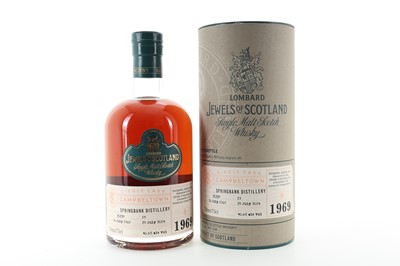 Lot 255 - **SPRINGBANK 1969 45 YEAR OLD LOMBARD JEWELS OF SCOTLAND 75CL