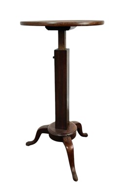 Lot 421 - ART DECO MAHOGANY ADJUSTABLE SIDE TABLE