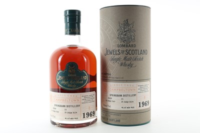 Lot 275 - **SPRINGBANK 1969 45 YEAR OLD LOMBARD JEWELS OF SCOTLAND 75CL