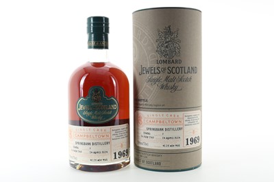 Lot 281 - **SPRINGBANK 1969 44 YEAR OLD LOMBARD JEWELS OF SCOTLAND