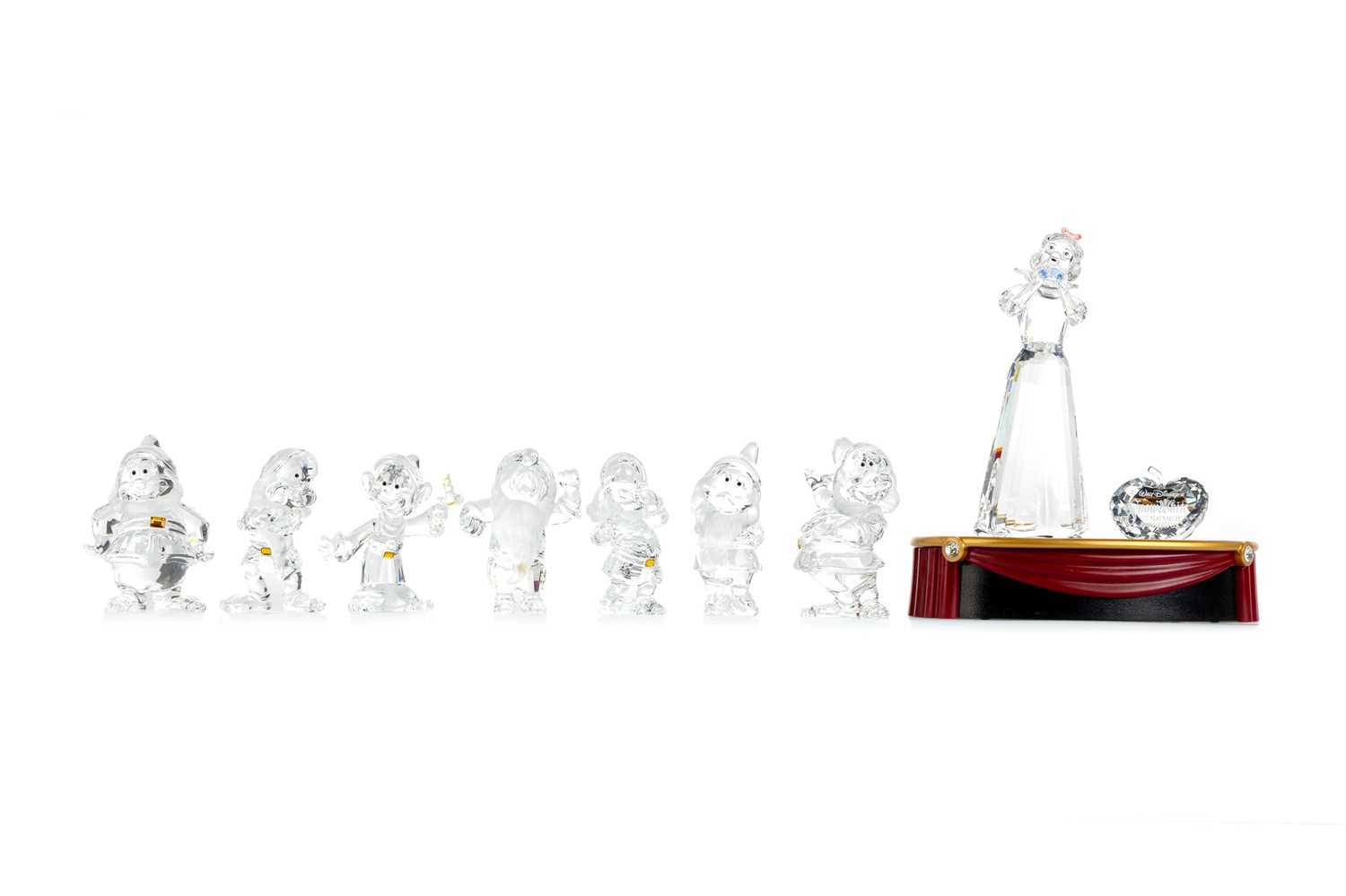 Lot 1408 - SWAROVSKI CRYSTAL SNOW WHITE AND THE SEVEN DWARVES