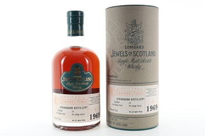 Lot 317 - **SPRINGBANK 1969 45 YEAR OLD LOMBARD JEWELS OF SCOTLAND 75CL