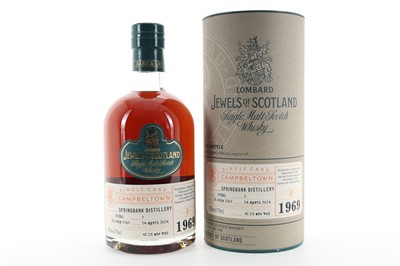 Lot 329 - **SPRINGBANK 1969 44 YEAR OLD LOMBARD JEWELS OF SCOTLAND