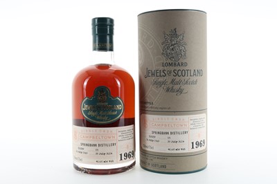 Lot 335 - **SPRINGBANK 1969 45 YEAR OLD LOMBARD JEWELS OF SCOTLAND 75CL