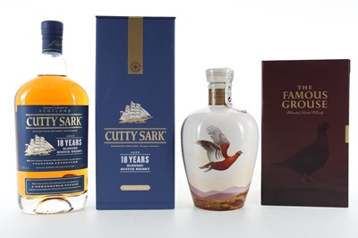 Lot 122 - FAMOUS GROUSE WADE DECANTER AND CUTTY SARK 18 YEAR OLD