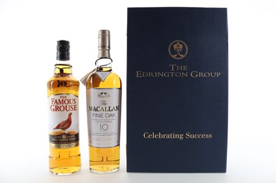 Lot 172 - EDRINGTON GROUP CELEBRATING SUCCESS - MACALLAN 10 YEAR OLD FINE OAK AND FAMOUS GROUSE