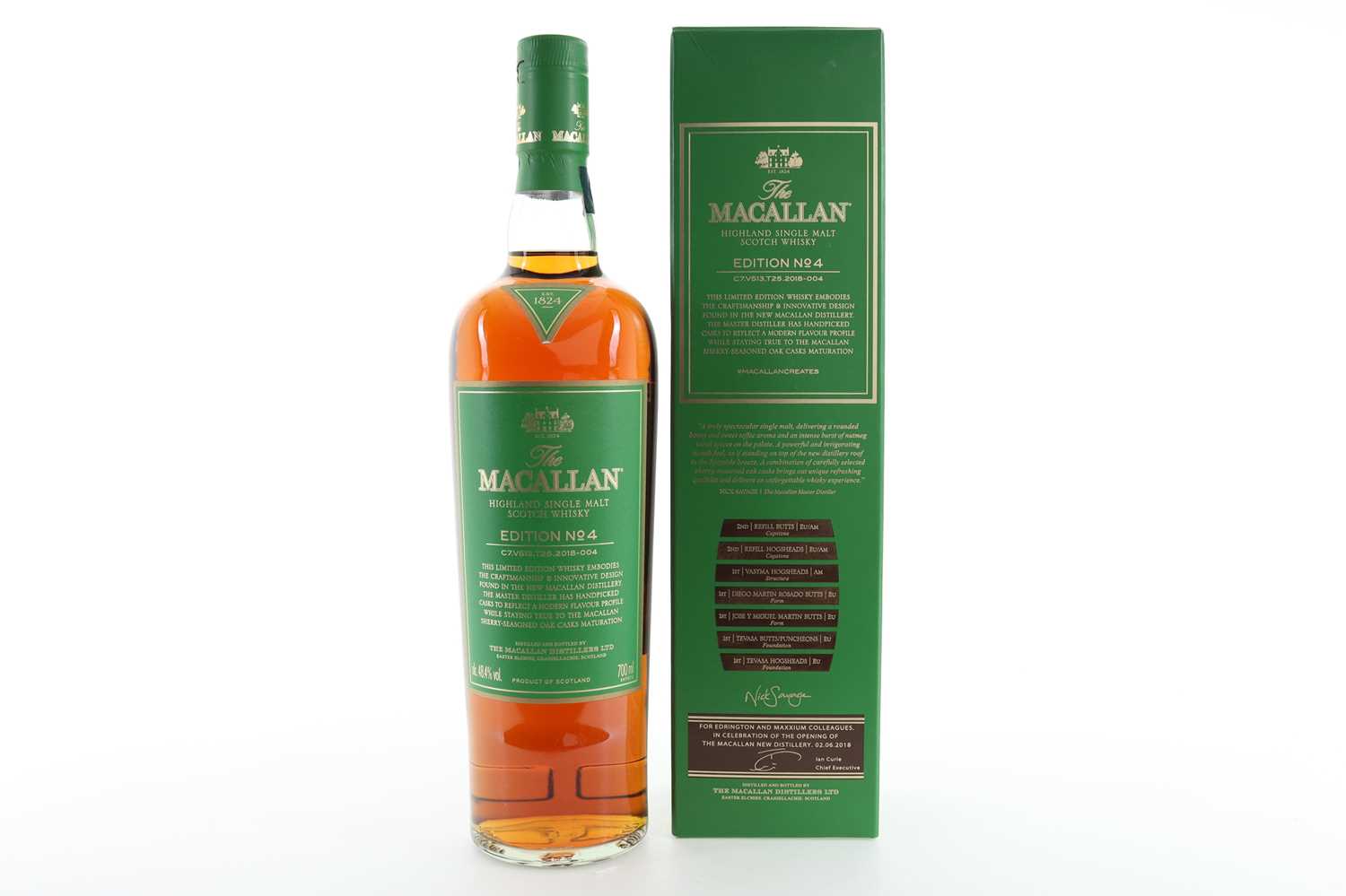 Lot 180 - MACALLAN EDITION NO.4 FOR EDRINGTON AND MAXXIUM COLLEAGUES