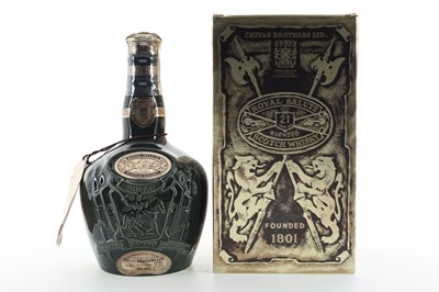Lot 204 - CHIVAS ROYAL SALUTE 21 YEAR OLD EMERALD DECANTER 75CL