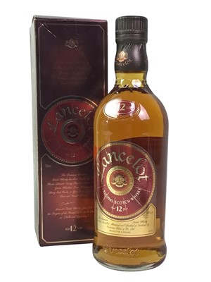 Lot 467 - CHIVAS REGAL 12 YEAR OLD 75CL DECANTER SET AND LANCELOT 12 YEAR OLD 50CL