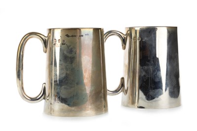 Lot 990 - PAIR OF VICTORIAN SCOTTISH SILVER MUGS