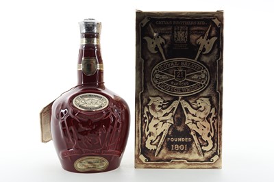 Lot 104 - CHIVAS ROYAL SALUTE 21 YEAR OLD RUBY DECANTER 75CL