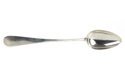 Lot 996 - GEORGE III SCOTTISH SILVER BASTING SPOON