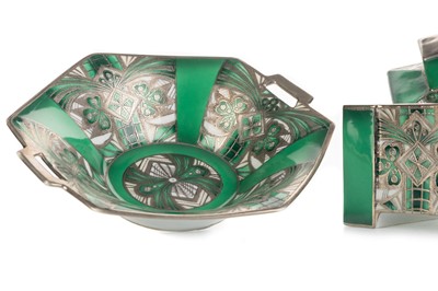 Lot 402 - NORITAKE LIDDED JAR AND DISH