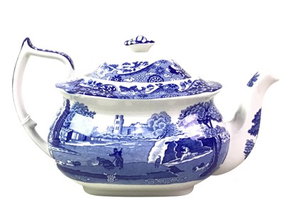 Lot 521 - GROUP OF SPODES ITALIAN BLUE AND WHITE DINNER WARE