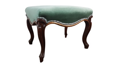 Lot 528 - VICTORIAN OBLONG STOOL