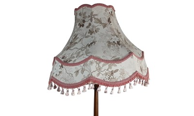 Lot 527 - MAHOGANY FLOOR LAMP