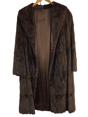 Lot 492 - FULL LENGTH FUR COAT
