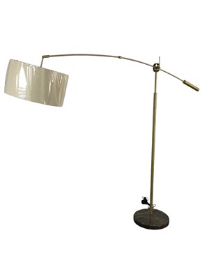 Lot 563 - ADLER ARC BRASS FLOOR LAMP