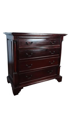 Lot 564 - REPRODUCTION VICTORIAN STYLE CHEST OF DRAWERS