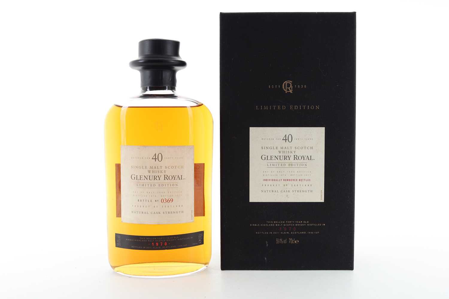 Lot 226 - GLENURY ROYAL 1970 40 YEAR OLD