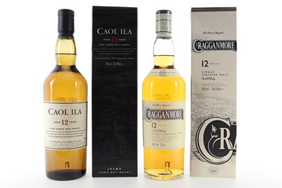 Lot 228 - CAOL ILA 12 YEAR OLD AND CRAGGANMORE 12 YEAR OLD