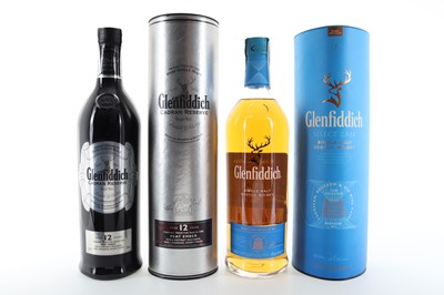 Lot 252 - GLENFIDDICH SELECT CASK SOLERA VAT #1 1L AND 12 YEAR OLD CAORAN RESERVE 1L