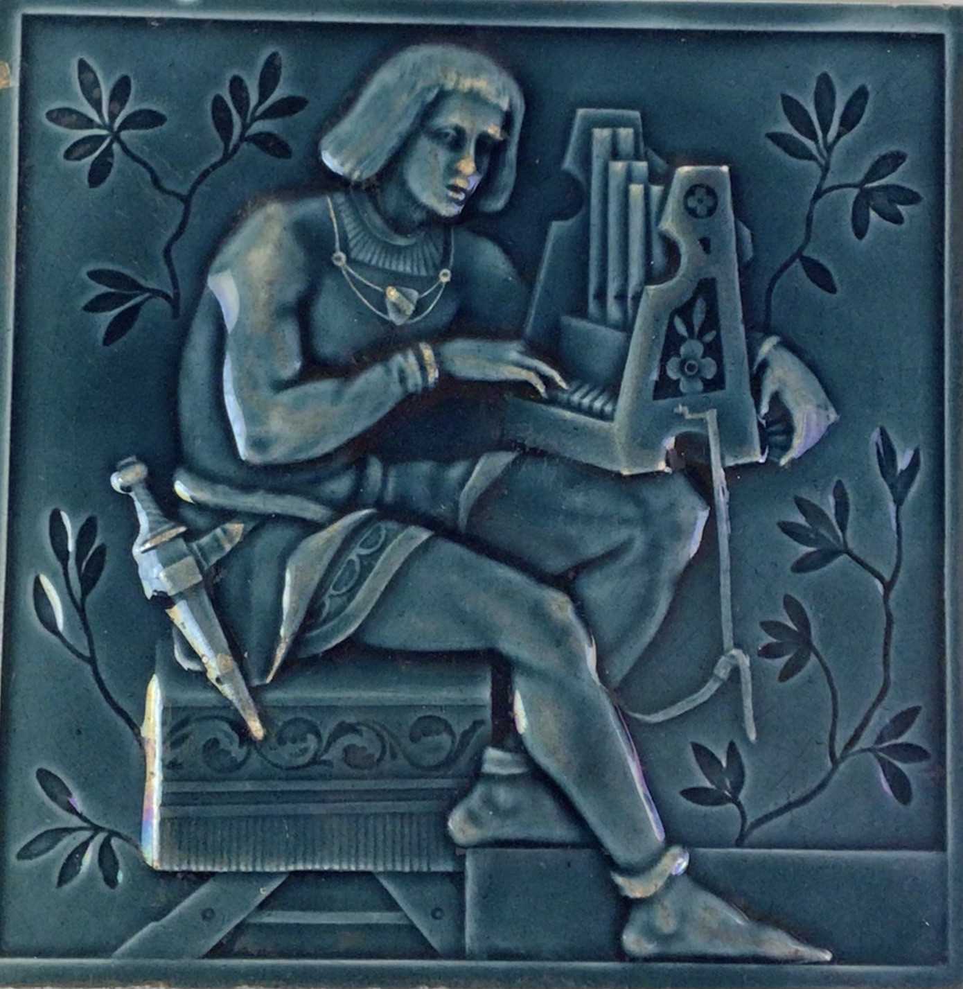 Lot 572 - MINTON CERAMIC TILE