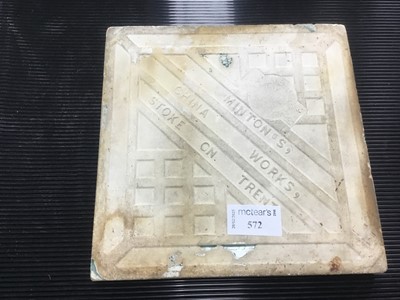 Lot 572 - MINTON CERAMIC TILE