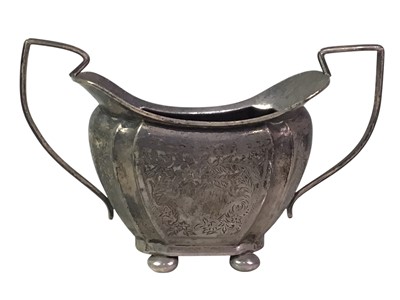 Lot 499 - SILVER SUGAR AND CREAM